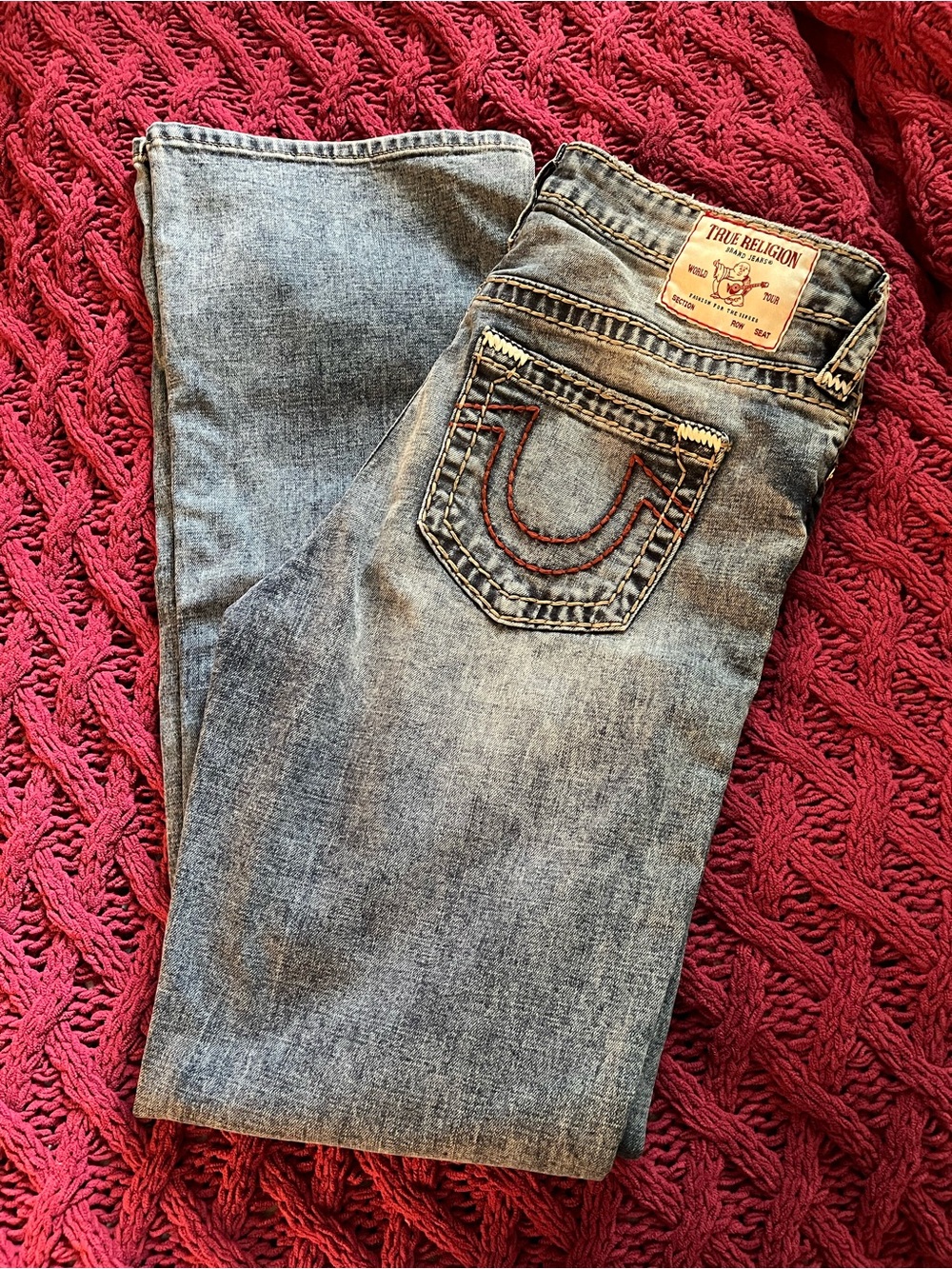 True Religion Women's Light Blue Boot Cut Jeans